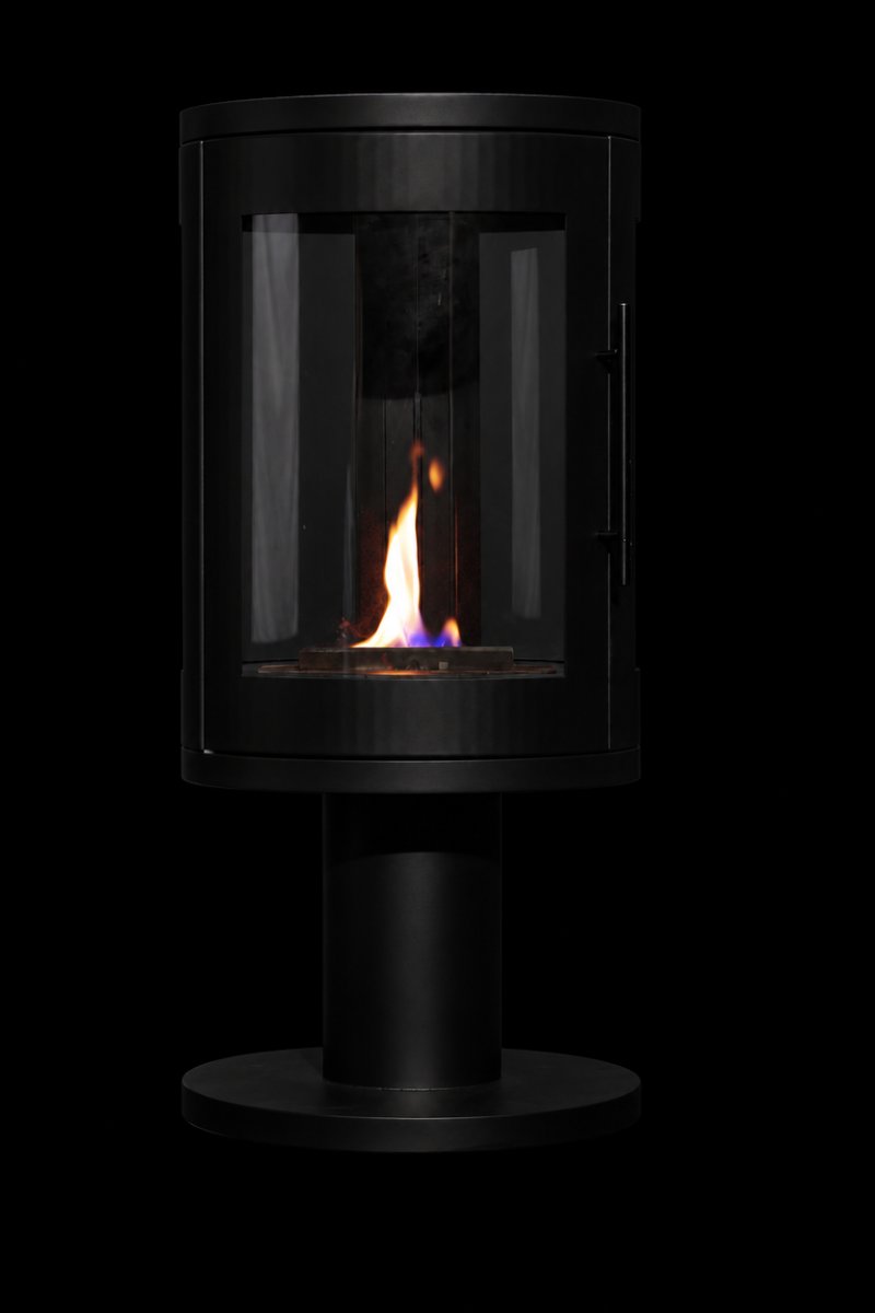 Bio-ethanol pedestal stove, second view