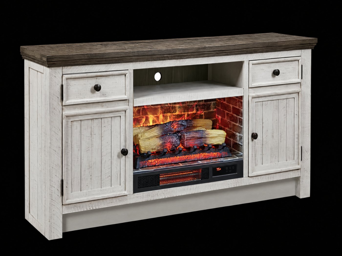 DECORFLAME media console electric fireplace